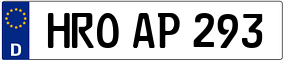 Trailer License Plate